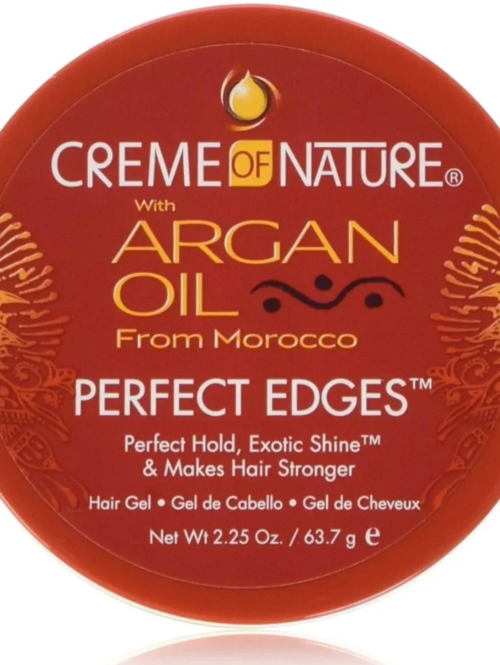 Creme of Nature Argan Oil Perfect Edges Extra Firm Hold Hair Gel Bundle Of 2